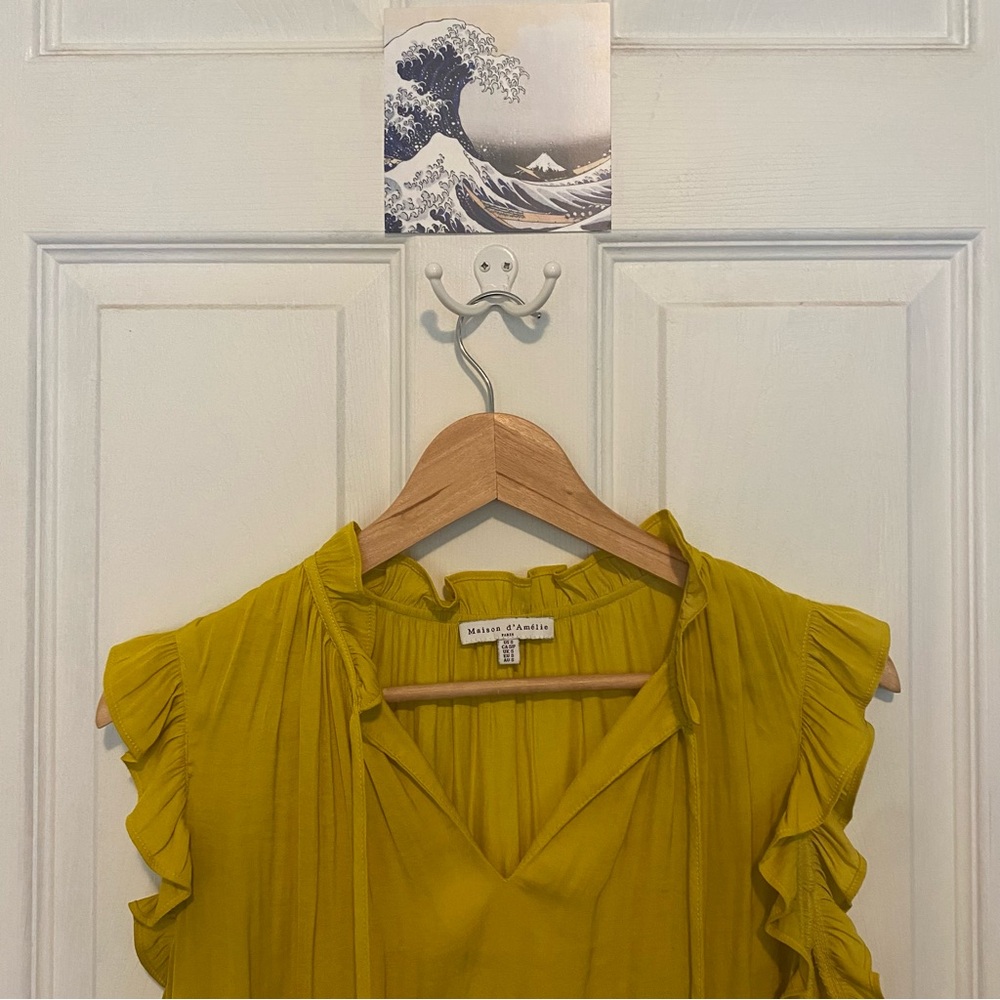 Mustard Yellow Maison d’Amélie Top
